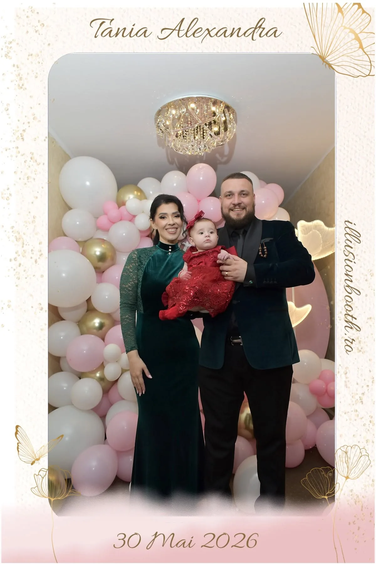 Oglinda Foto IllusionBooth - cadru floral